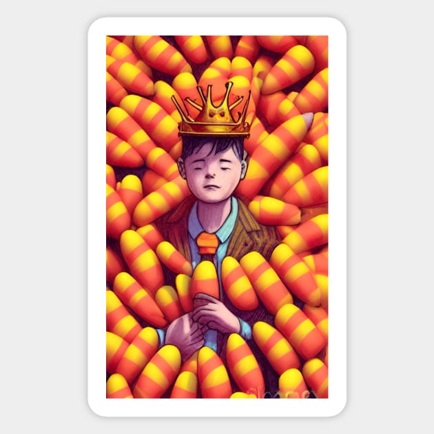 Candy Corn King Sticker by ShopSunday